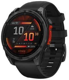 Garmin fenix 8 GPS smartwatch with AMOLED display.